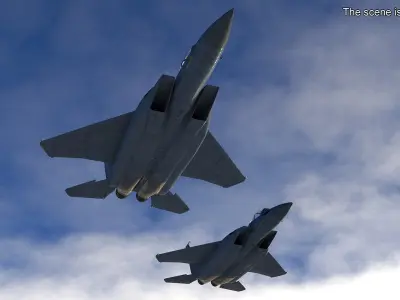  F-15SE Silent Eagle Fighter with Pilot 