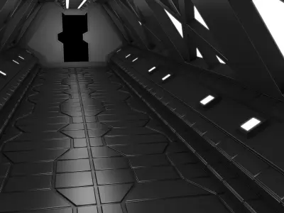 Sci Fi Tunnel 3D model