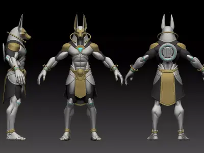Prime Anubis High Poly 3D model