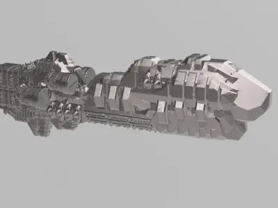 FLEET CORE- 01 FED UNION BATTLESHIP 3D print model