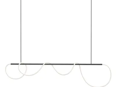 Warrick Chandelier  Black 3D model