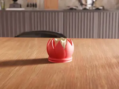 Flower Tea Light Holder V2 - 257 3D print model