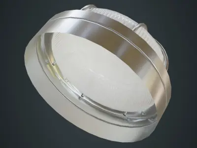 Bulkhead Light 2B Low-poly 3D model