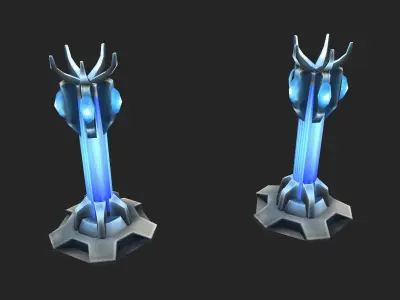 Rotating Organs - Battery 02 3D model