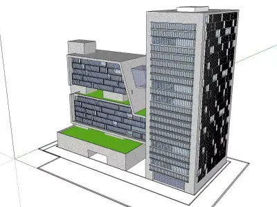 vacation spot-Resort-Fashion Leisure Hotel-0129 3D model