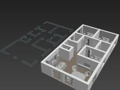 Floor Plan home 3D model