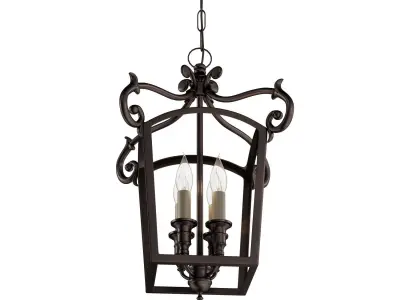 Feiss Luminary 4Lt Chandelier 3D model