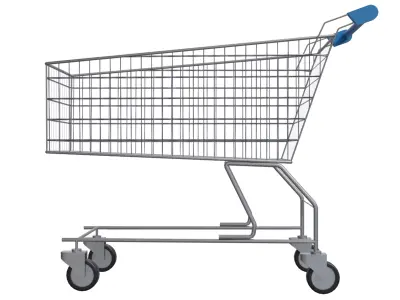 Shopping Cart V2 Low-poly 3D model