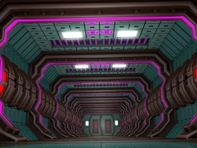 Sci Fi Corridor  3D model