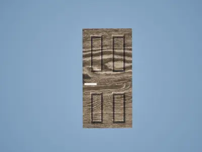 Low Poly Door Low-poly 3D model purchase