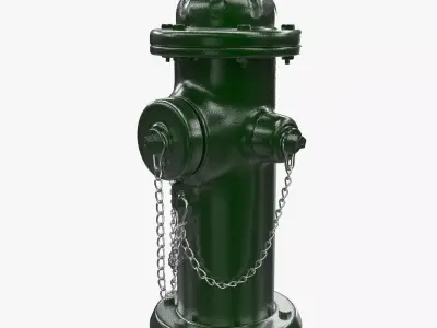 Hydrant fire 3D model