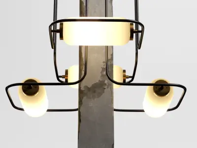 Restaurant Column Light 3D model