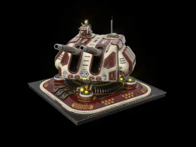 Imperial Large  Cannon 3D model