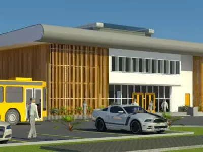 Bus Transportation Hub 3D print model