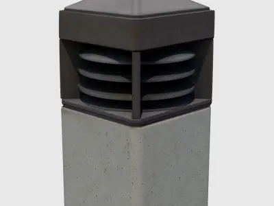 Bollard Light-3D Scan 3D model
