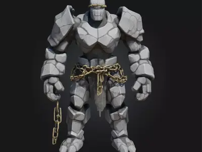 Stone Guardian  3D model