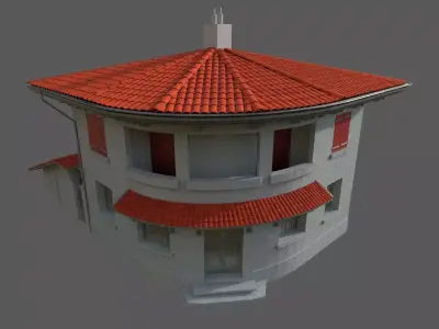 French Post Office 3D model