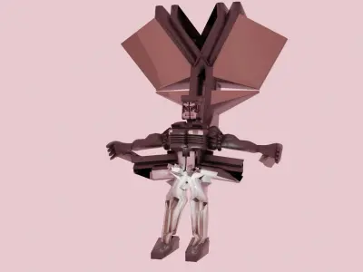 robot2 sci-fi weapon 3D model