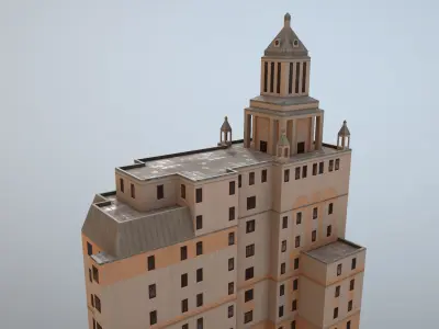 MSK Building 53 Low-poly 3D model