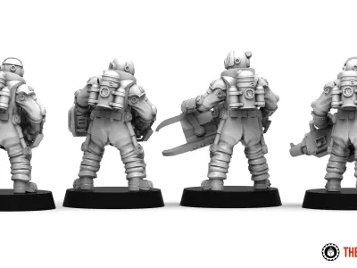 Ironblood - Heavy-Special Weapons Plodders 3D print model