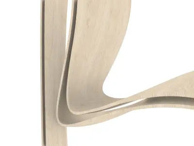 Elegant Chair Low-poly 3D model