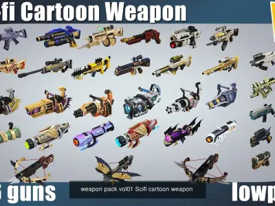 weapon Collection 3D Model Pack
