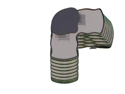 Modern Residential Building 10 3D model