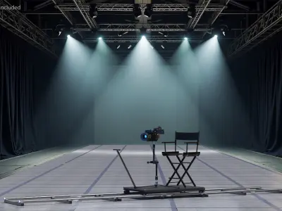  Rail Camera Dolly with Seat and Camcorder 