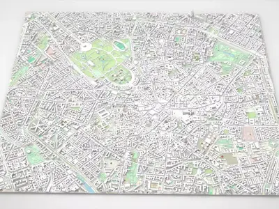 Cityscape Milan Italy 3D model