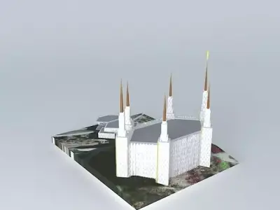 LDS. Temple Washington D.C. Templo Mormon, 16 th. Operating T... Free 3D model