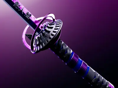 Kagehito Katana Sword 3D model