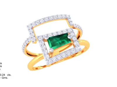 Women Ring  Render 3dm STL OBJ FBX Details 3D print model 141