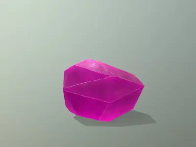 Crystal Set Low-poly 3D model