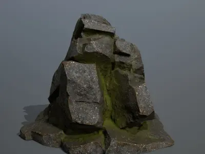 Mountain rock Low-poly 3D model buy