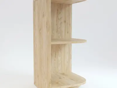 Wooden Cabinet 3 3D model