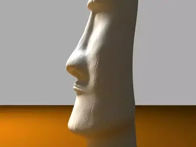 Moai Statue 3d Model 3D model