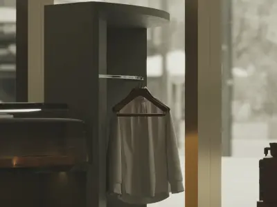 clothing store interior  3D model