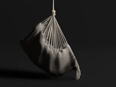 SISK CHAIR HAMMOCK Low-poly 3D model