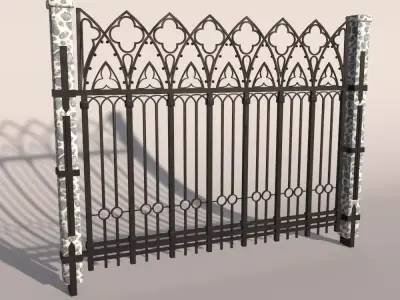Fence 02 3D model