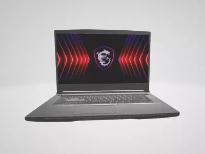 Laptop Msi Thin 15 B13UCX2080VN Low-poly 3D model