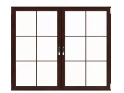 Wooden Window 08 3D model