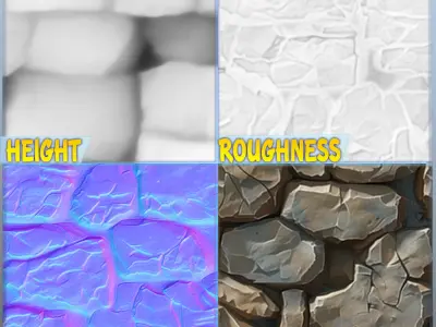 Stylized Wall Seamless Texture Texture 63