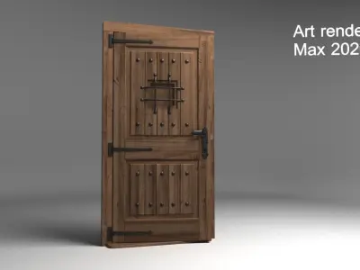3D Doors 002 Low-poly 3D model