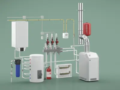 Boiler Room 3D model