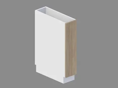 Kitchen Base Cabinet 20 cm Low-poly 3D model
