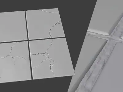 kitchen backsplash bathroom floor wall tiles sculpts 3D model