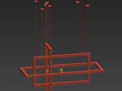 Umei geometric chandelier 3D model