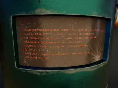 Magnetic Robot-Cleaner - Game-Ready 3D Model Low-poly 3D model