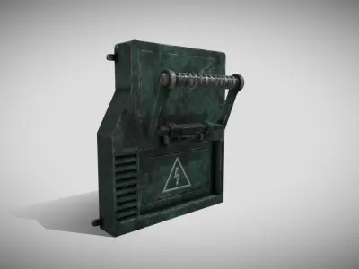 Sci-fi Panel Element Low-poly 3D model order