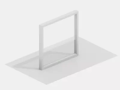 Window Essentials Pack - Fixed - Sliding Low-poly 3D model